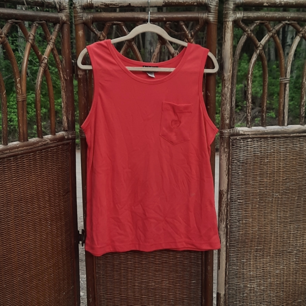 🍀3/15 Holiday Vintage 80s Peach Tank Top